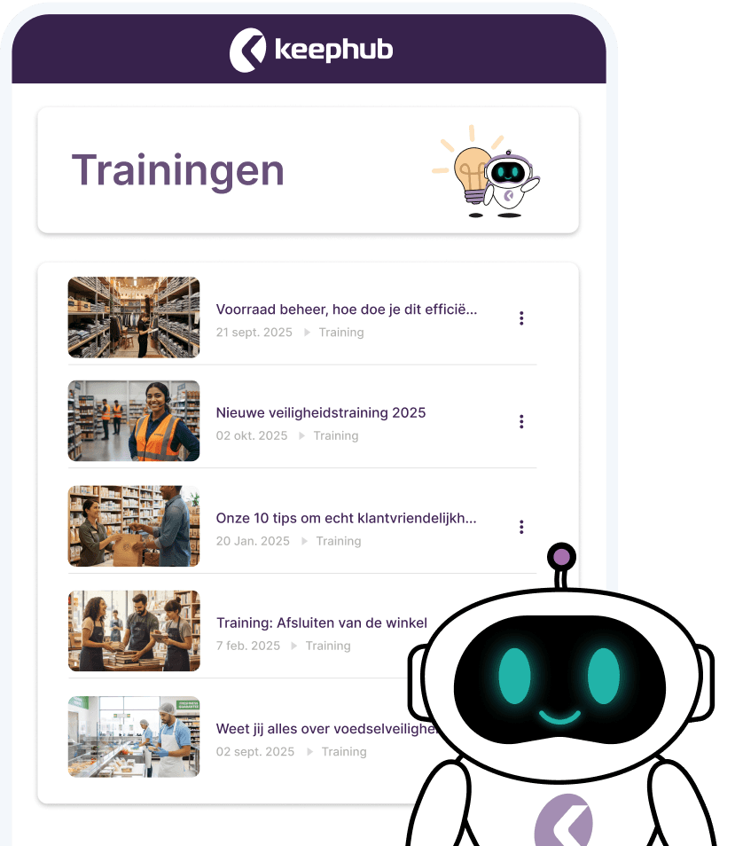 Blended learning platform met microlearning en trainingen voor medewerkers