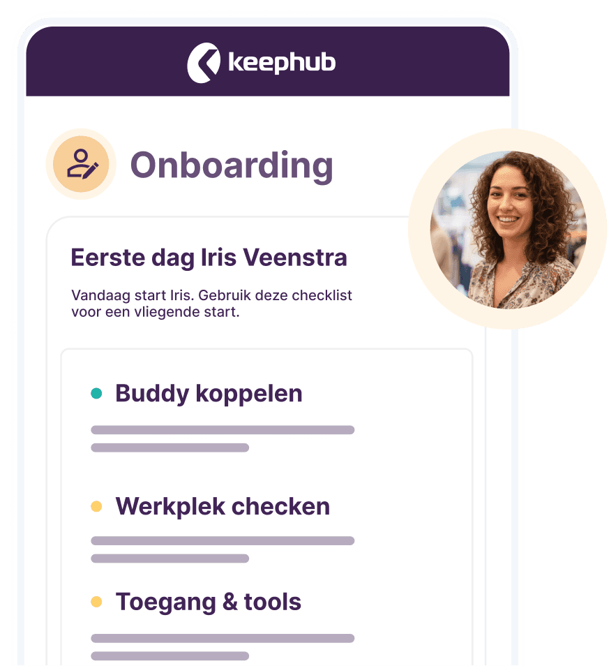 Onboarding flow app met automatische taken voor managers